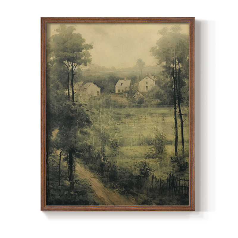 sur papier, Noyer, H 10 po x l 8 po