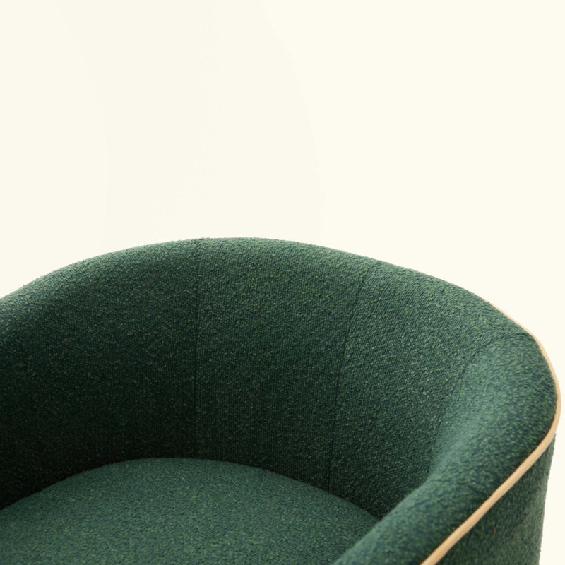 Fauteuil demi-tonneau Aveline, Vert