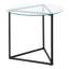 Glass Top Frame End Table
