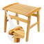 Banc de douche en bambou l 18 po Madiba-1889740712