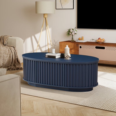 43.3'' W Oval Lift Top Coffee Table With Storage