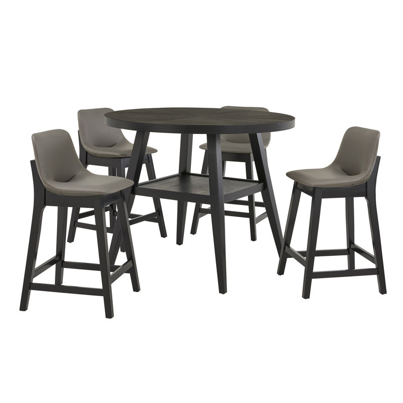 Ensemble repas 5 pièces Griggsville, Gris