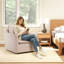 Fauteuil demi-tonneau pivotant avec coussin amovible de 29,7 po de largeur moderne avec coussin amovible (ensemble de 5)-781864381-786964488