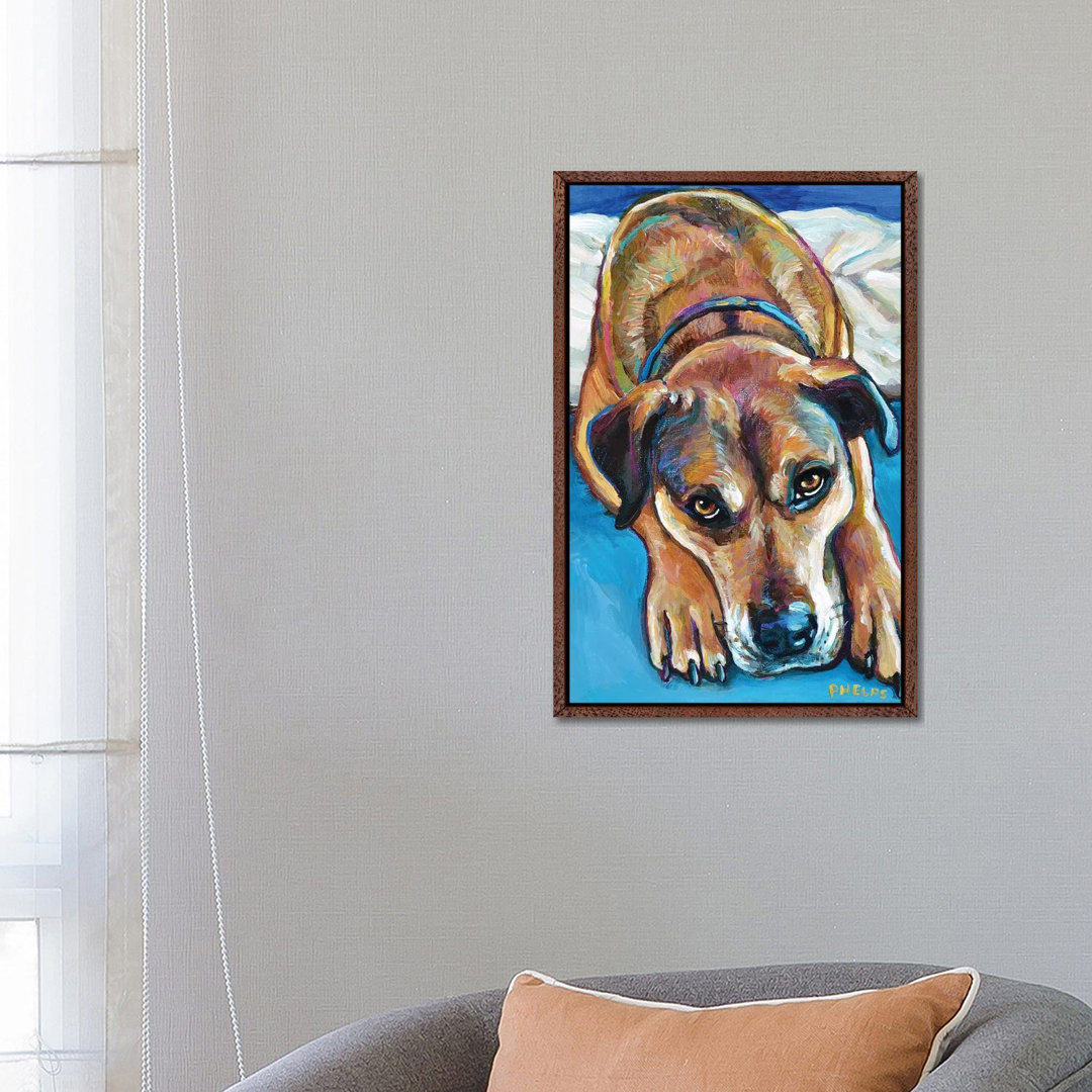 Sienna The Mastiff Mix von Robert Phelps - Galerie-verpackte Leinwand Giclée auf Leinwand