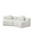 Chenille Curved Sectional Sofa With 2 Pillows,Curved Symmetrical Modular Semi Circular Sofa Sectional-1959599536