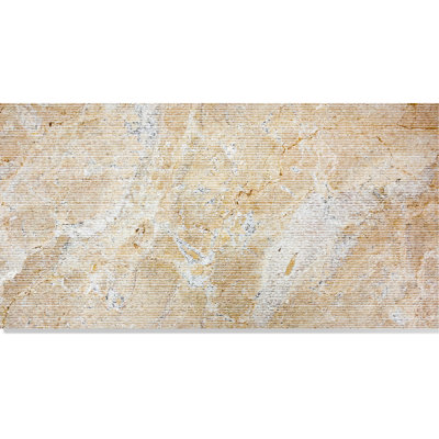 Beige+Gold Fs Textured Marble Wall Decor - 12*24 Inch, Luxury, European Style 12*24, Style, Luxury