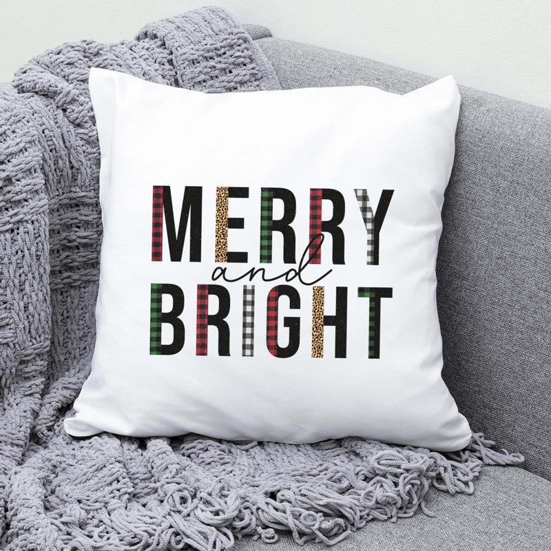 Christmas5 Polyester/Polyester Blend Reversible Throw Pillow, 18" x 18"