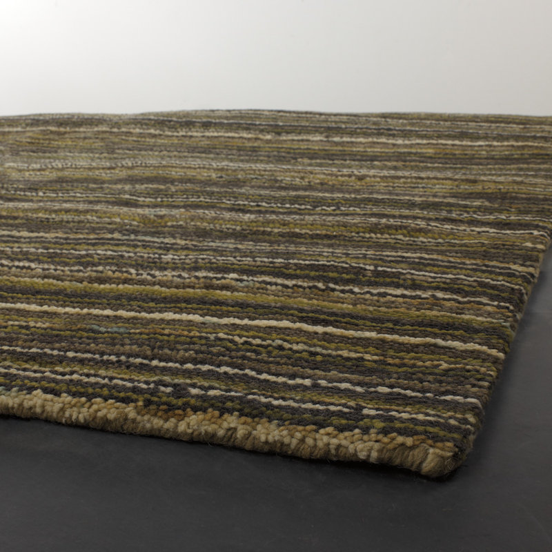 Wool Striped Indoor Rug, 5' x 7'6"
