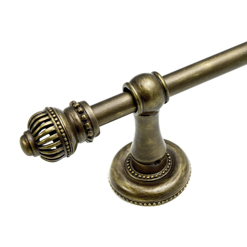 Cricket Cage 24 inches c.c. {approximately} towel bar 5/8 smooth center in Oil Rub Bronze, 2.5" H x 21.25" W x 4.38" D