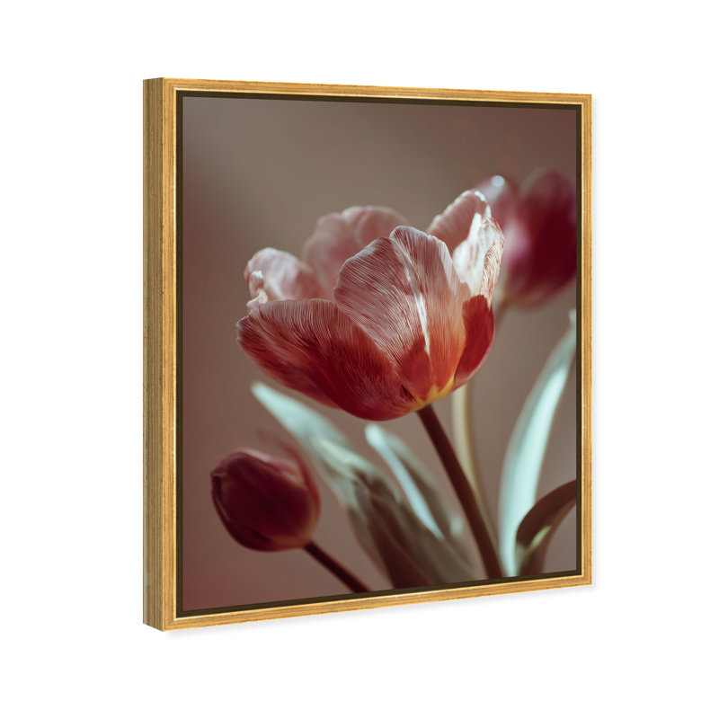 Muse of Spring Floral & Botanical Canvas Print by Oliver Gal, Black Frame, 16 x 20, 17"H x 21"W, Gold Floater Frame