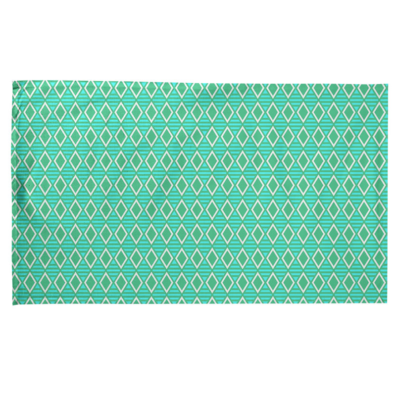 Torchon Gady, Polyester sergé, Vert