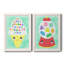 «Ice Cream Alphabet», peinture sur toile 2 pièces-988381096-988381104