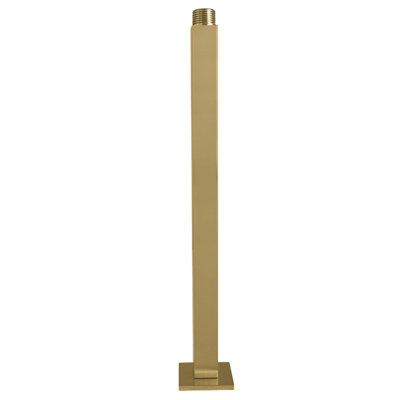 Kingston Brass Claremont 12-Inch Rain Drop Ceiling Mount Shower Arm with Square Flange