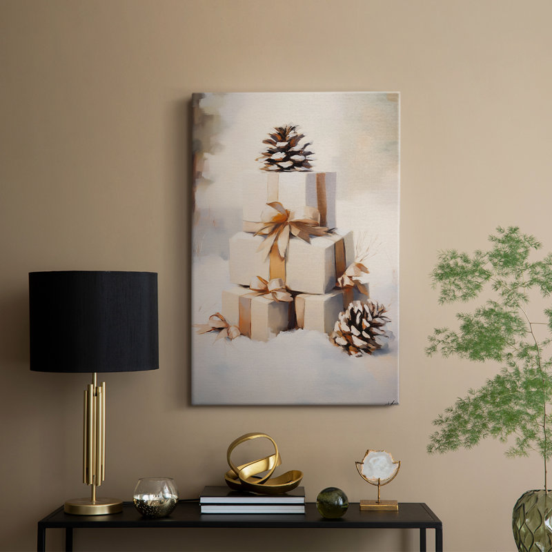 Art des Fêtes de Noël - Série 2-CCDXXI - Galerie Cavas sur mesure, H 18 po x l 12 po