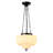 Glint 1 - Light Schoolhouse Pendant Light with Opal Milk Glass for Dining Room