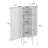 22.25" Floor Coner Cabinet With Tempered Glass Door & Storage Shelves For Bathroom, Living Room, Bedroom-234452869-226829416