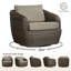 Fauteuil de jardin pivotant Cambelle avec coussins-1436701841-1436701846