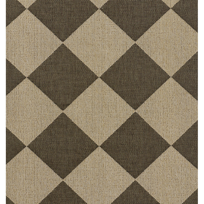 Geometric Area Rug in Black, 6'6" X 9'
