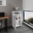 Base Cabinet, 1 Door, 3 Shelves, 4 Legs, White