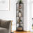 Swade 64.9" H x 12.2" W Corner Bookcase-654329020