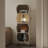 Beige Modern Cold-rolled steel rotating bookshelf-118761691