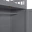Lit superposé simple en L avec 3 tiroirs, bureau portable et garde-robe-628328899