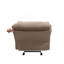 Fauteuil inclinable brun clair avec accoudoirs coussinés-125915773