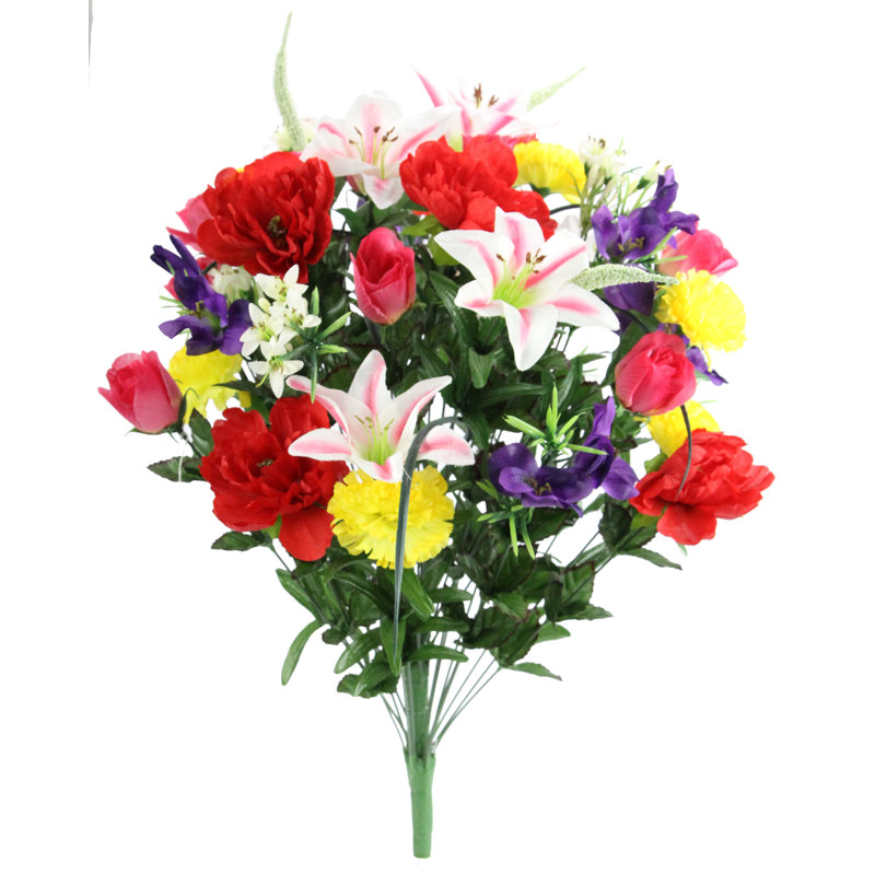 Buissons de fleurs artificielles, Printemps