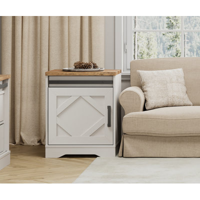 Table de bout avec tiroir et rangement Glenford