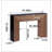 47in Modern Wood Console Table , Entryway Table, Sofa Table - Rustic & Contemporary Design