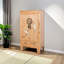 15 Pair Solid Wood Shoe Storage Cabinet