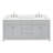 Abbate 72" Double Bathroom Vanity with White Quartz Top-85364108