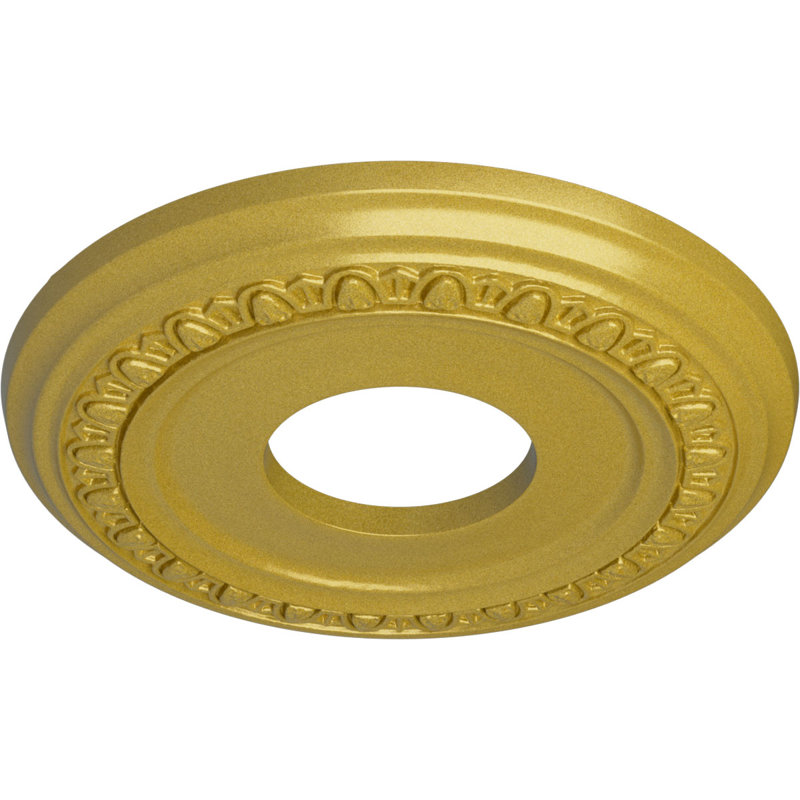 Médaillon endurant Endsathane Carlsbad, diamètre extérieur 12 1/2 po x P 1 1/2 po (pour auvents jusqu'à 7 7/8 po), finition laiton peint à la main