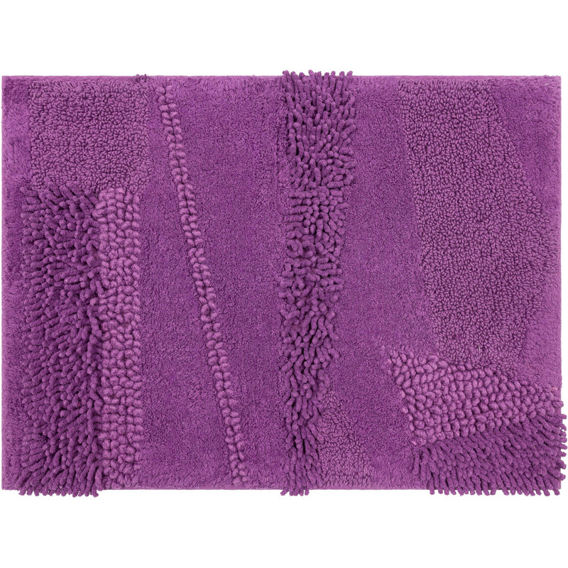 Tapis de bain lavable à la machine antidérapant Laverne, L 17 po x L 24 po, Rosé