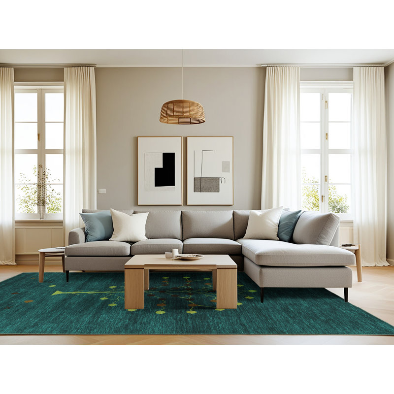 Shelana Performance Floral Indoor Rug, Rectangle 8' x 10'