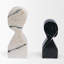 Serre-livres en marbre blanc et noir Shadow