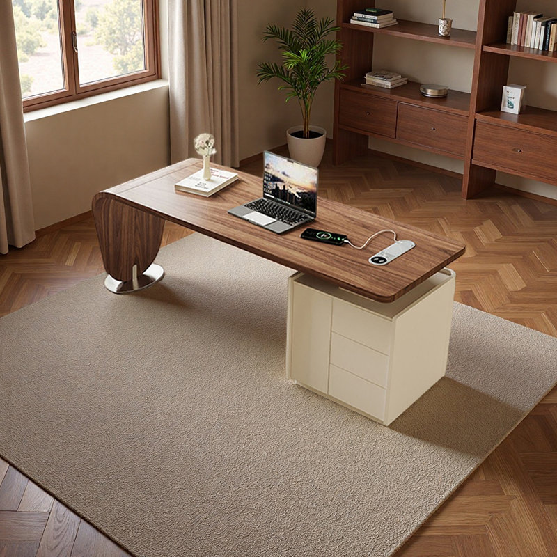 Bureau au design unique et minimaliste, H 29,52 po x l 62,99 po x P 27,55 po