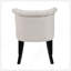 Chaise d'appoint moderne rembourrée en mousse avec dossier incurvé et pieds espresso-439453715