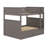 Wood Bunk Bed With Trundle, Guardrails-1380196304
