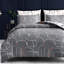 Premium Reversible Duvet Cover Set with Zipper Closure and Corner Ties-122252012