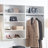 Devi White Wall Mounted Wood Closet System-235098088