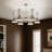 Phix 12-Light Steel Greige and White Adjustable Chandelier-1052703385