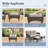 Valierius 6-Piece Outdoor Wicker Patio Furniture With 3 Seat Sofa, Rattan Coversation Set With Water Resistant Cushions-111720496