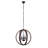 Silsden 4 - Light Wood Dimmable Globe Chandelier
