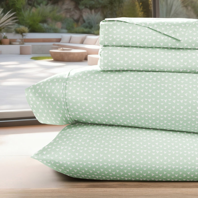 Home Urban Arrows Pattern Microfiber Sheet Set, King
