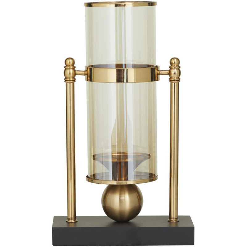 Porte-bougie abstrait moderne en métal, H 13,3 po x l 7,9 po x P 4,2 po
