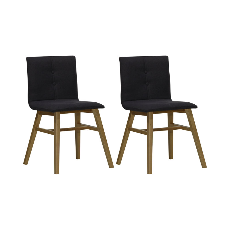 Mcintosh Tufted Fabric Upholstered Dining Chair, Cosmic Pink