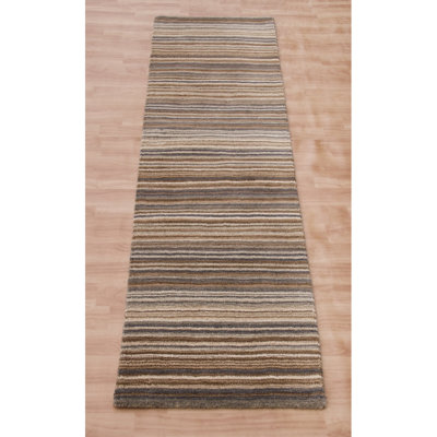 Tarren Striped Wool Area Rug