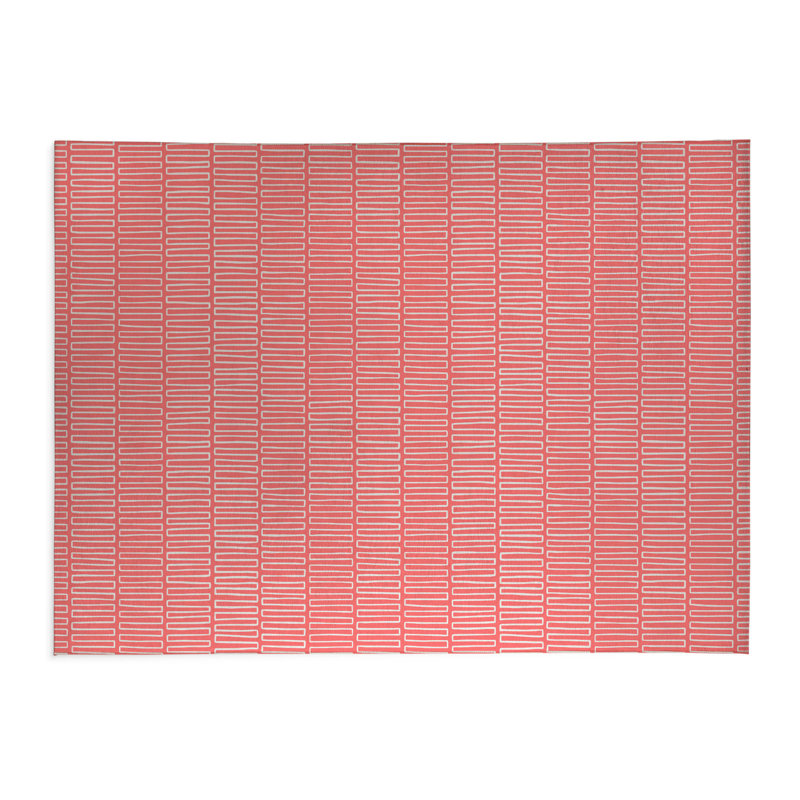 Tapis de cuisine Block Maze, Vieux rose, Rectangle 5 pi x 7 pi