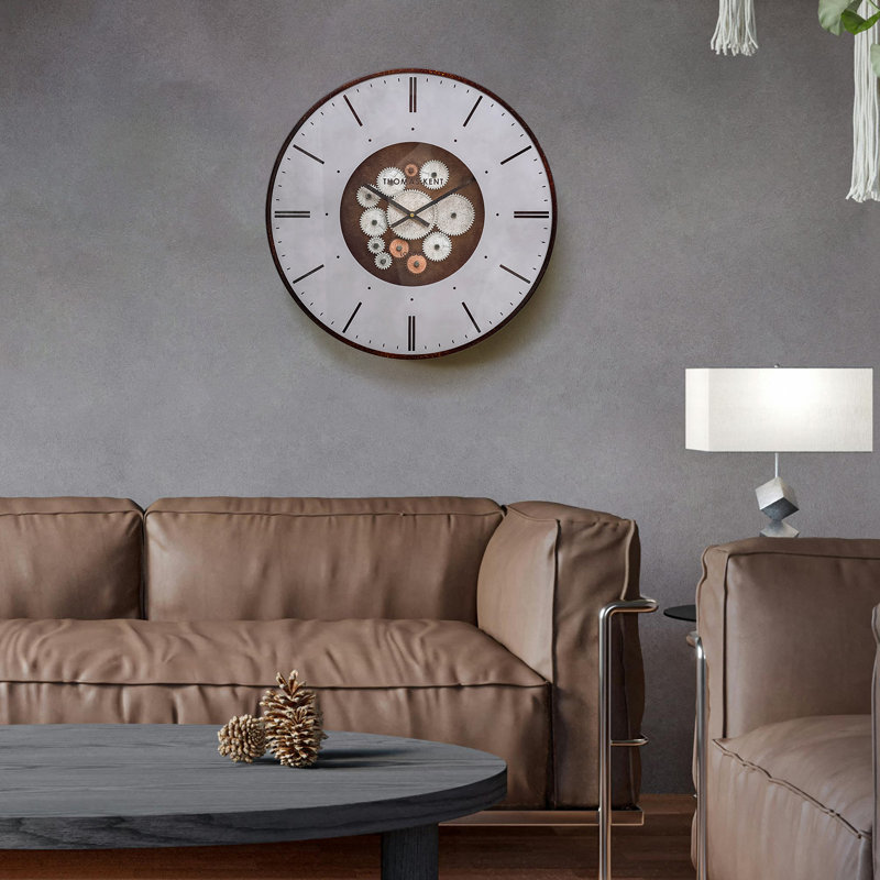 Horloge murale industrielle surdimensionnée 20,87 po